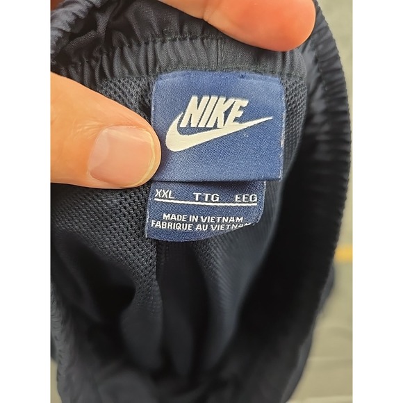 Vintage Nike Track Pants Men 2XL Blue Season Warm Up Lined 545364-473‎ Blue Tag - Picture 3 of 13